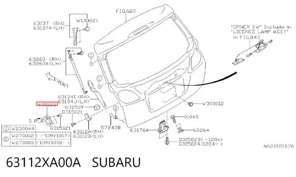  63112XA00A Subaru