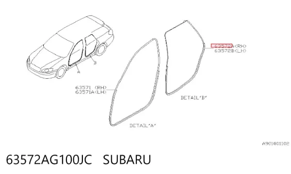  63572AG100JC Subaru
