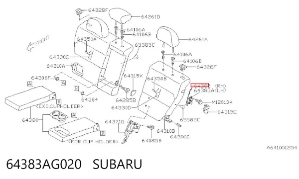  64383AG020 Subaru