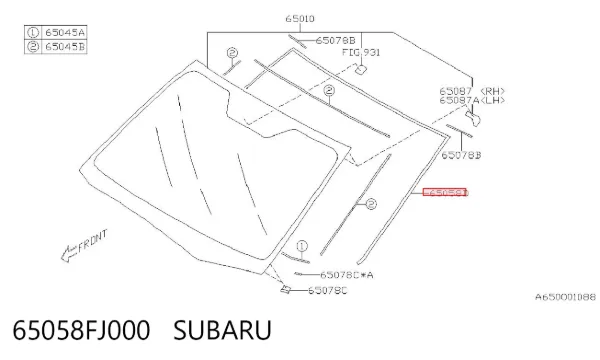  65058FJ000 Subaru