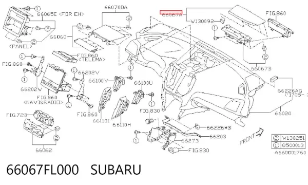  66067FL000 Subaru