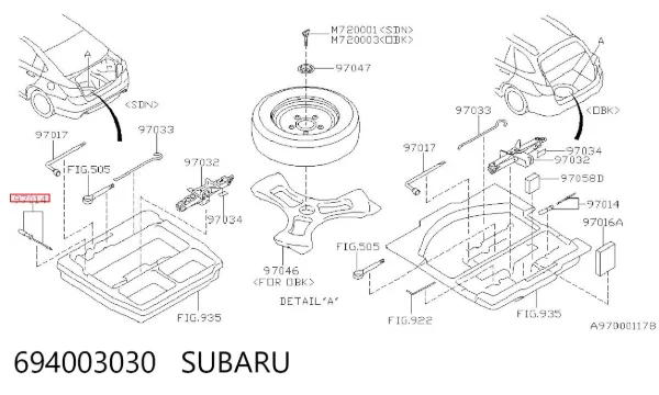  694003030 Subaru