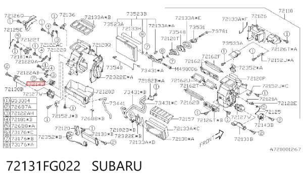  72131FG022 Subaru