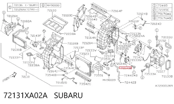  72131XA02A Subaru