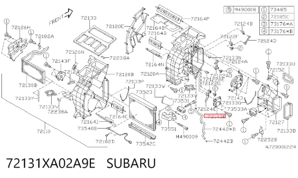  72131XA02A9E Subaru
