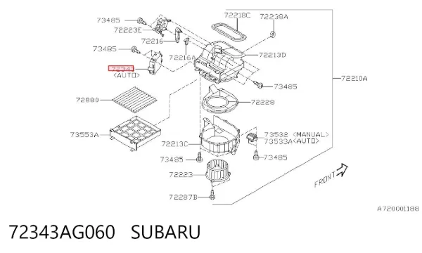 72343AG060 Subaru