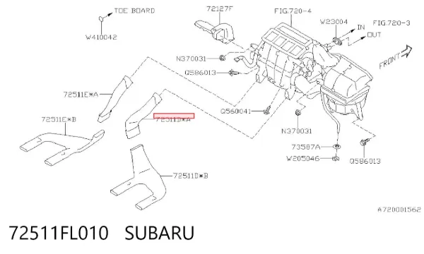  72511FL010 Subaru