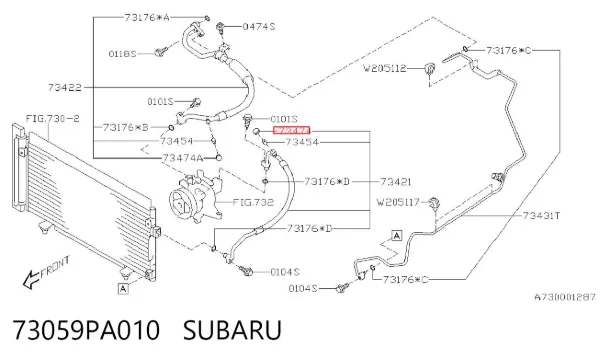  73059PA010 Subaru