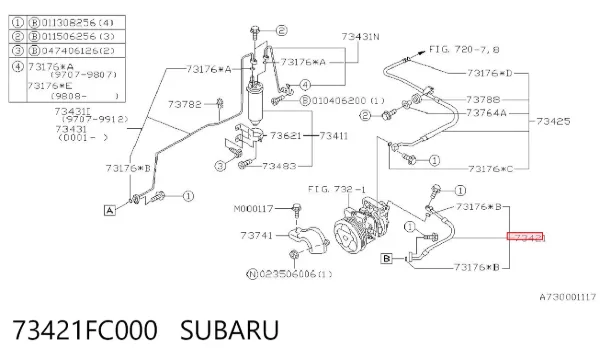  73421FC000 Subaru