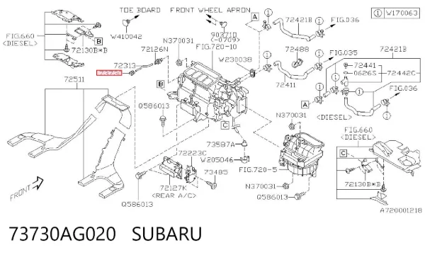  73730AG020 Subaru