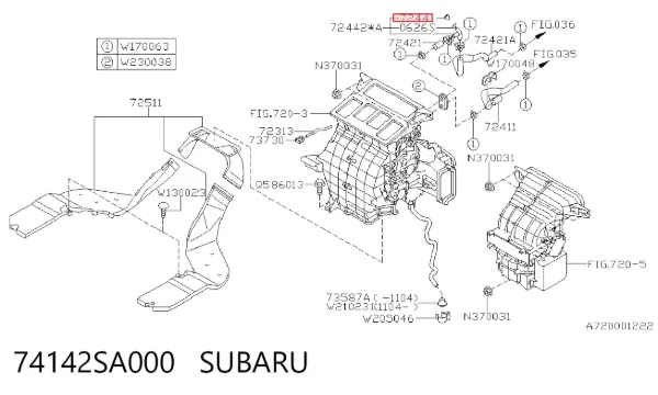  74142SA000 Subaru