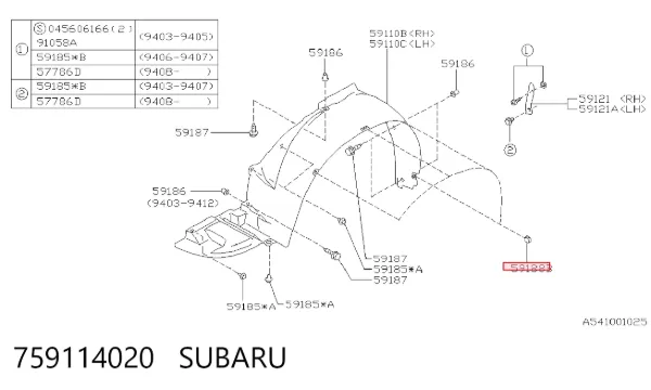  759114020 Subaru