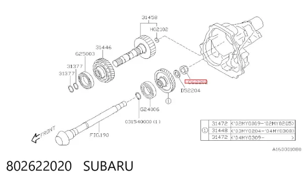  802622020 Subaru