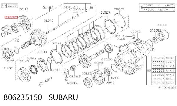  806235150 Subaru
