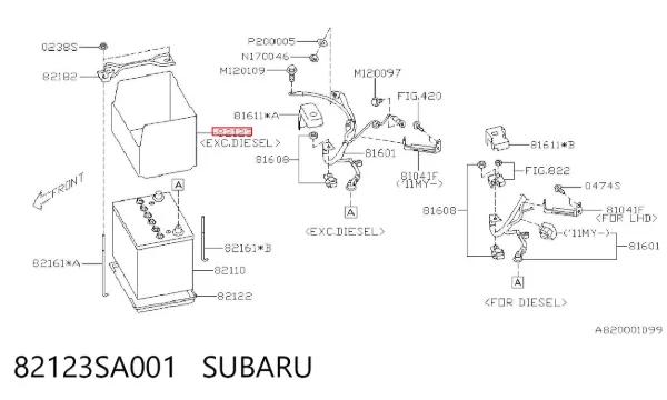  82123SA001 Subaru