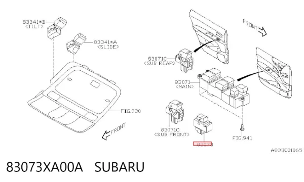  83073XA00A Subaru