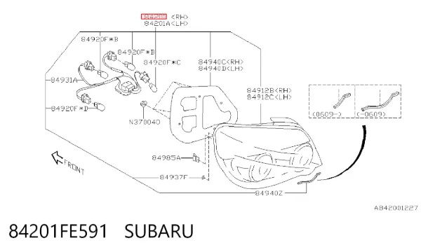 Задня права фара Subaru Impreza II