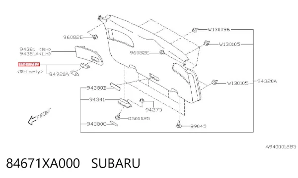  84671XA000 Subaru