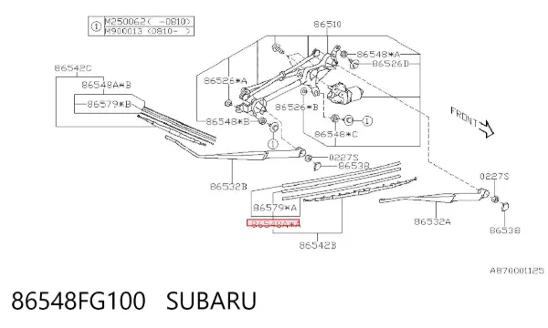  86548FG100 Subaru