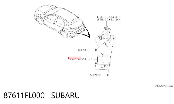  87611FL000 Subaru