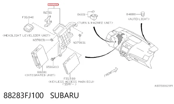  88283FJ100 Subaru