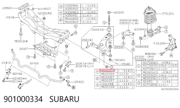  901000334 Subaru