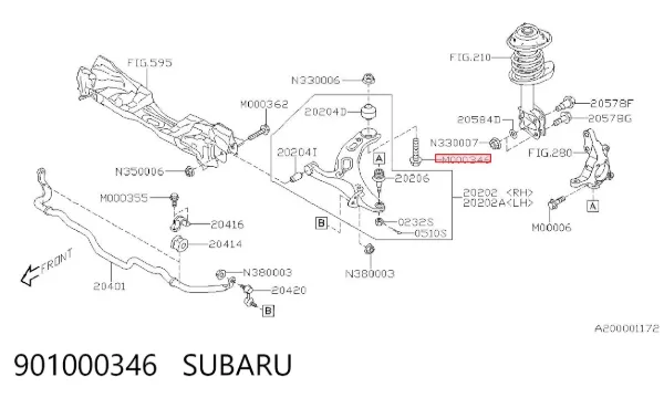 Помпа 901000346 Subaru