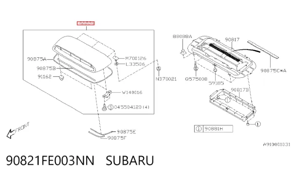  90821FE003NN Subaru