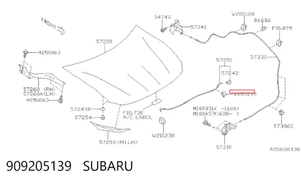  909205139 Subaru