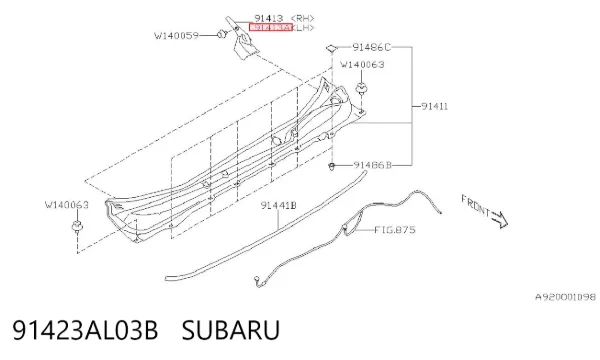 91423AL03B Subaru