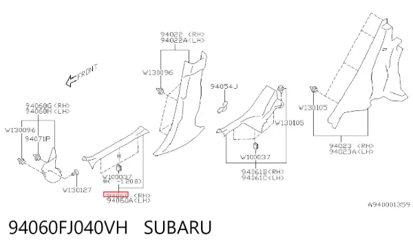  94060FJ040VH Subaru