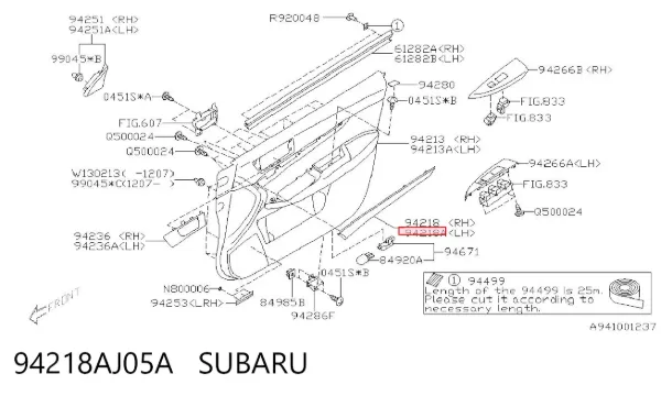  94218AJ05A Subaru