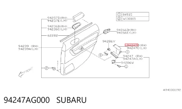  94247AG000 Subaru