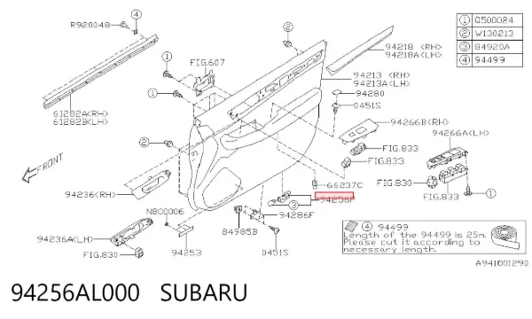  94256AL000 Subaru