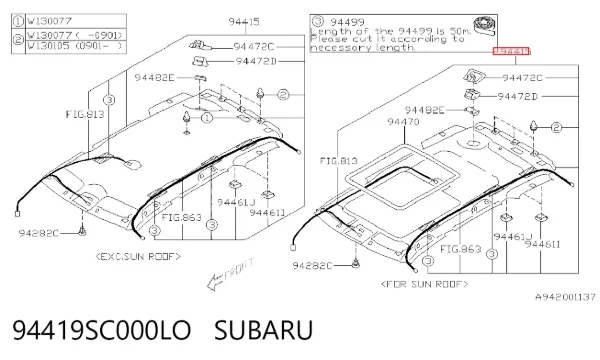  94419SC000LO Subaru