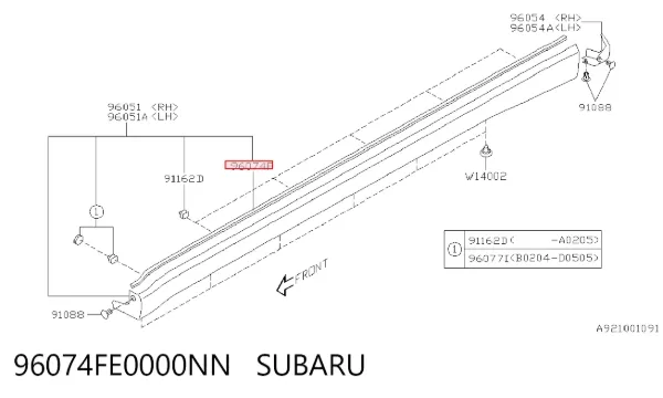  96074FE0000NN Subaru