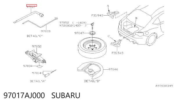  97017AJ000 Subaru