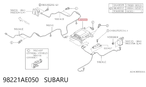  98221AE050 Subaru