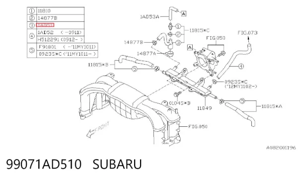  99071AD510 Subaru