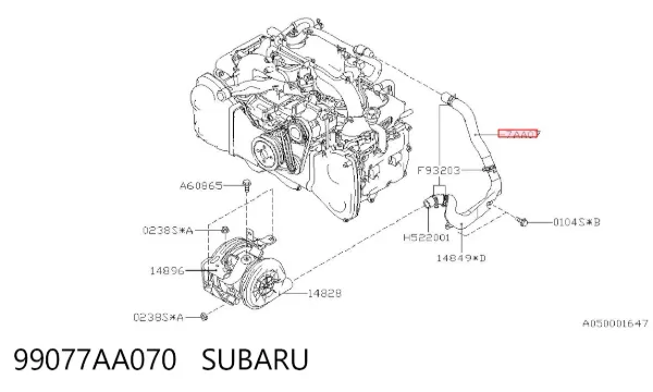 99077AA070 Subaru