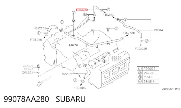  99078AA280 Subaru