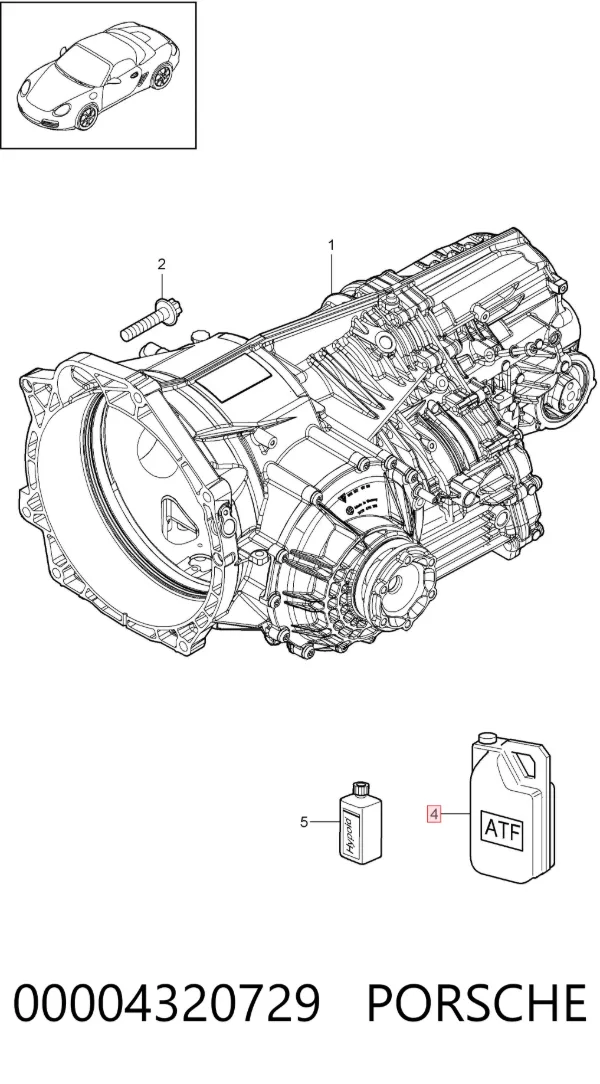 Масло трансмісії 00004320729 Porsche