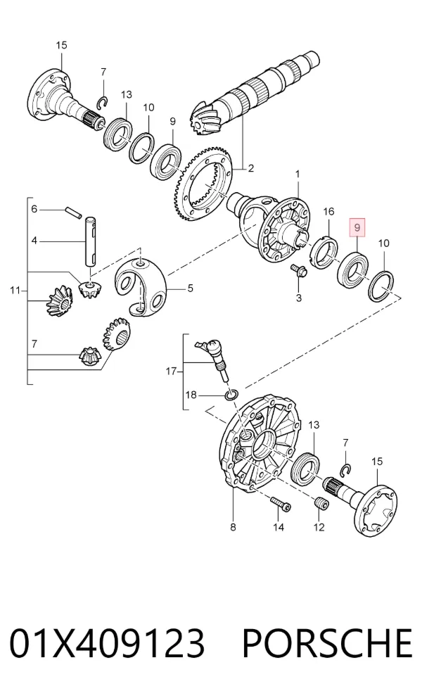  01X409123 Porsche