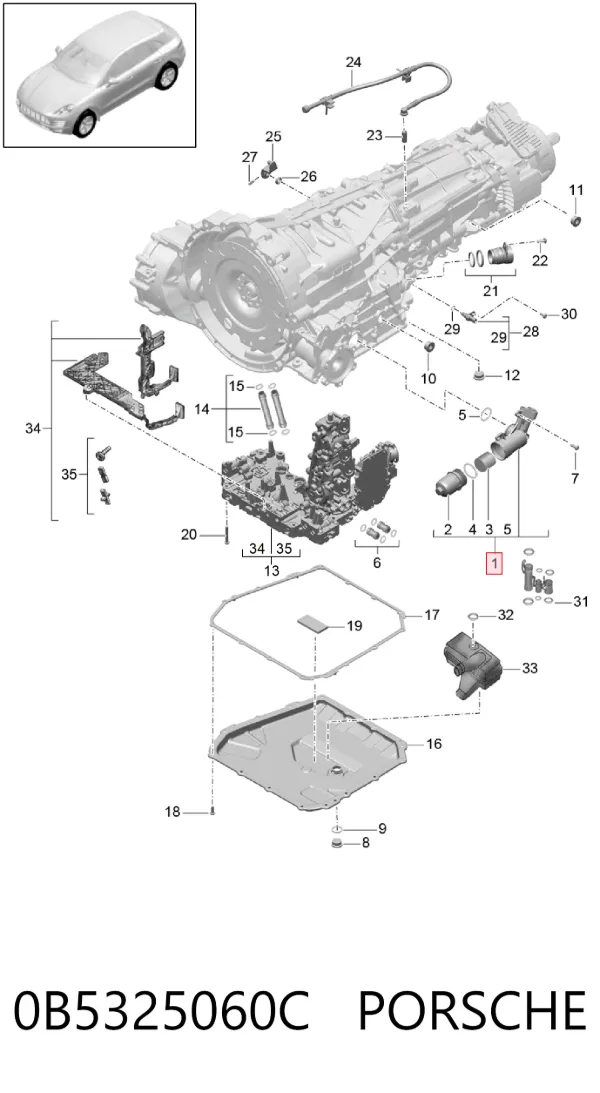 Фільтр АКПП 0B5325060C Porsche