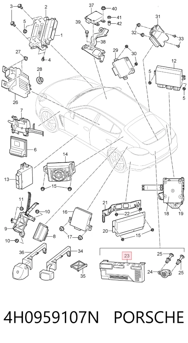  4H0959107N Porsche