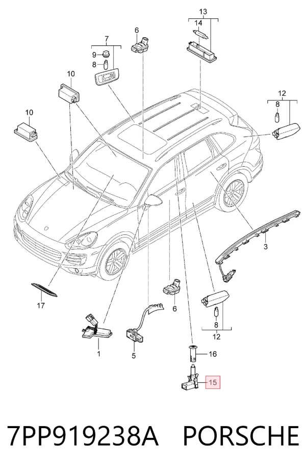  7PP919238A Porsche