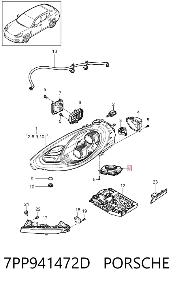  7PP941472D Porsche