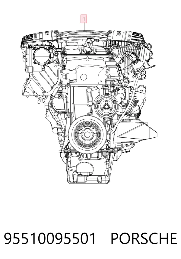 Двигун 95510095501 Porsche