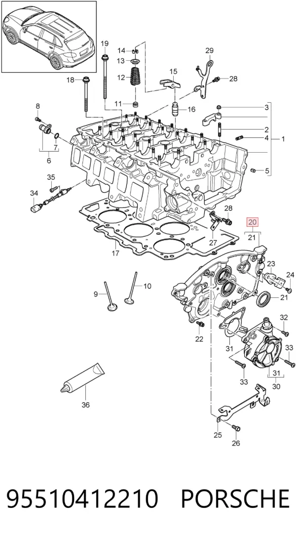  95510412210 Porsche