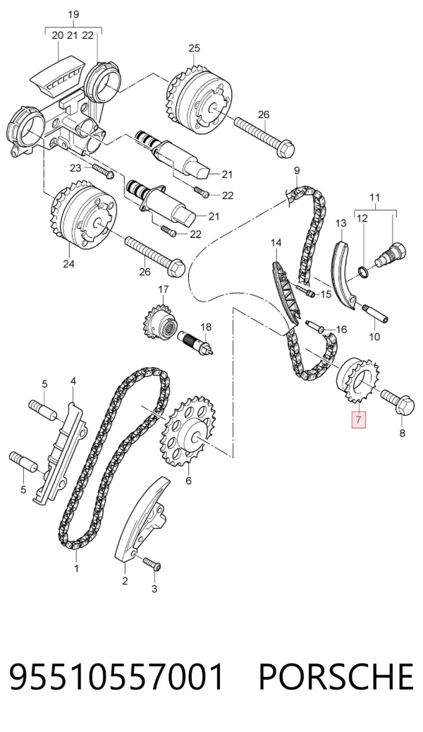  95510557001 Porsche